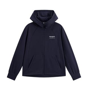 Kappa卡帕女装2025秋季新款运动休闲简约百搭连帽外套K0F62MK42