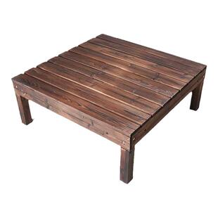 户外庭院室外别墅露台休闲露天防腐木碳化木地板实木花园平台花架