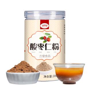 冠品园纯酸枣仁粉正宗炒熟磨粉泡水喝睡眠滋补粉非复合粉