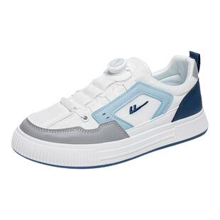 回力男鞋2025新款秋季男士厚底小白鞋男免系带纽扣运动板鞋子男款