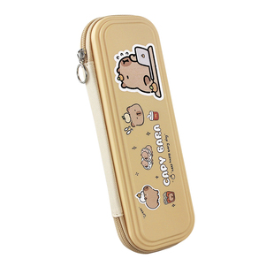 卡皮巴啦周边文具盒巴拉笔袋咔皮扒拉女生高颜值吧啦女孩款2026年新款幼儿园卡比铅笔盒小学生女笔盒男款男孩