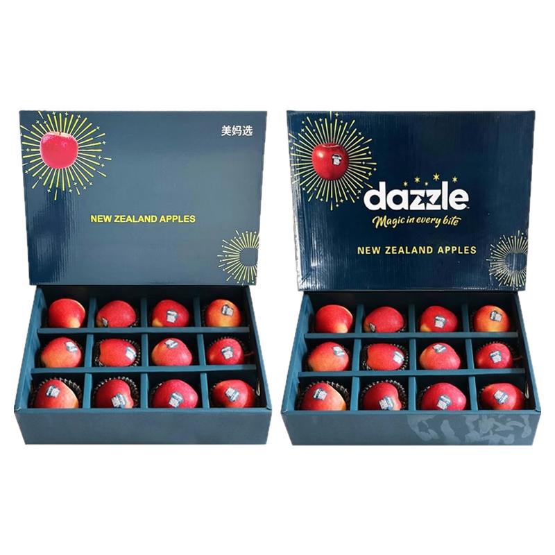 【顺丰】新西兰进口丹烁苹果Dazzle礼盒装12颗大果端午礼盒丹硕5