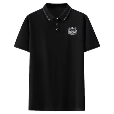 夏季加肥加大短袖T恤男polo衫9XL