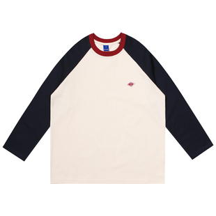 儿童潮牌T恤男童拼色秋季长袖日系炸街童装纯棉男孩街舞上衣宽松