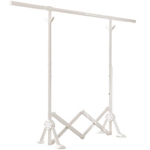 卧室落地挂衣架多功能可折叠晾衣架简易衣架伸缩晾衣杆立式衣帽架