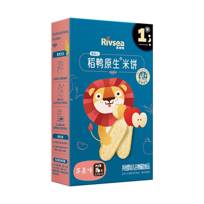 禾泱泱稻鸭原生米饼苹果味16g