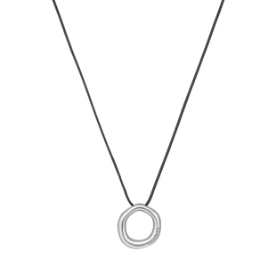 不规则镂空圆环钛钢毛衣链女长款项链轻奢小众高级感几何吊坠配饰