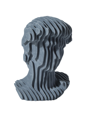 积木切片人物雕塑树脂北欧客厅