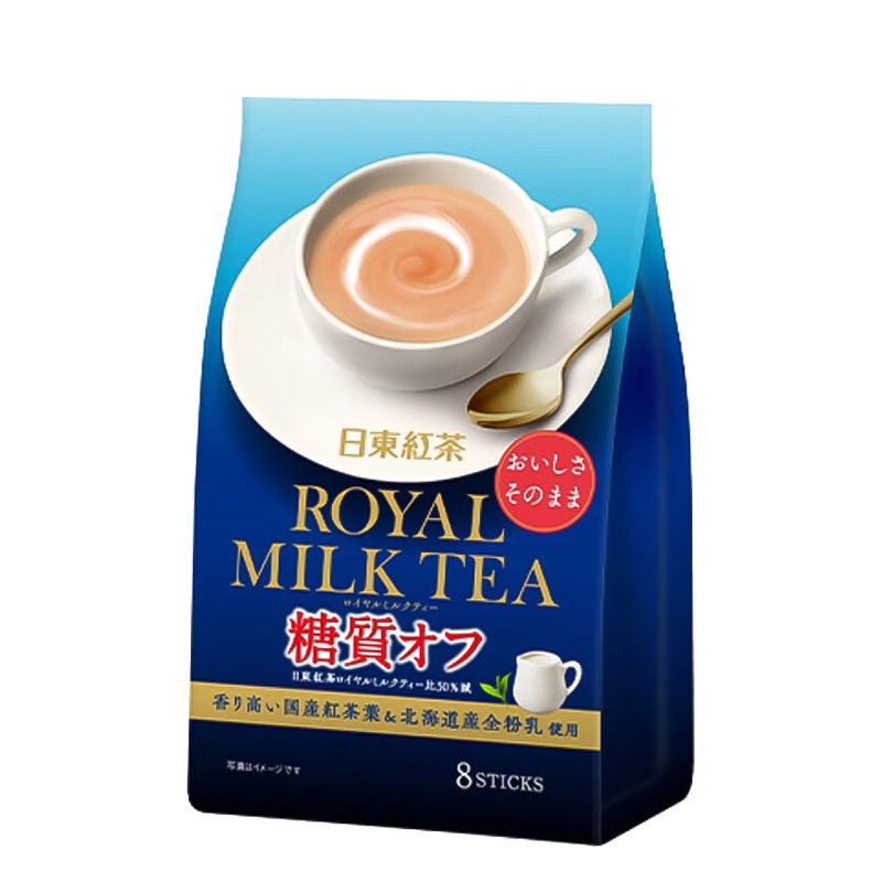 日本原装进口冲饮日东红茶速溶经典皇家奶茶抹茶味装固体饮品饮料