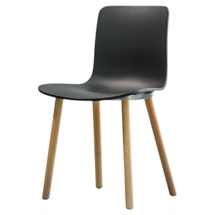 HAL CHAIR好运椅简约甜品椅北欧家用实木餐椅塑料休闲办公设计椅