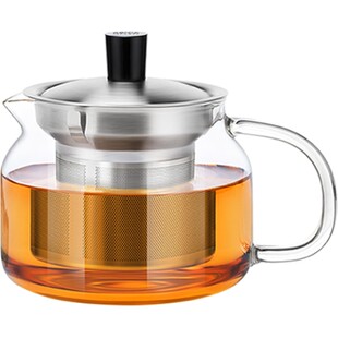 尚明红茶泡茶器可加热玻璃茶壶 不锈钢过滤内胆耐热玻璃加厚茶具