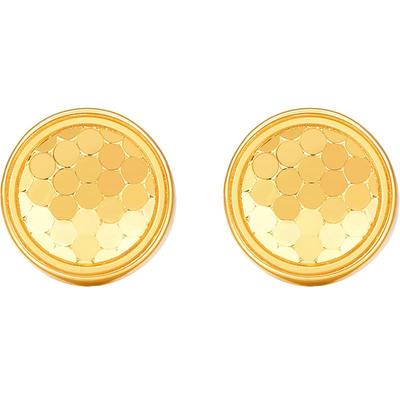 明牌珠宝5G黄金聚光灯耳钉