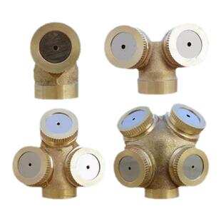 农用电动喷雾器纯铜高压雾化多孔喷头打药机配件高压可调雾化喷头