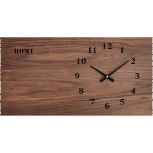 长方形 胡桃木 电表箱装饰画横版加长遮挡箱长款遮电箱的挂钟定制