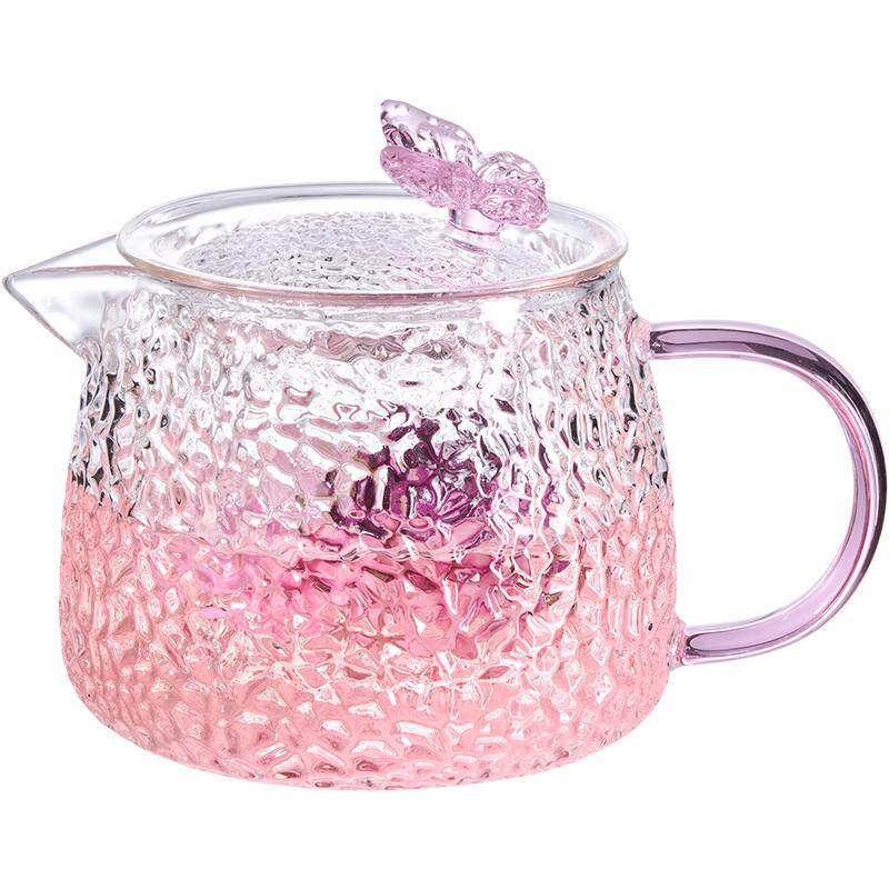 茶壶茶水分离耐高温玻璃花茶茶具