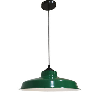 复古吊灯老式灯怀旧壁灯工业风灯罩火锅店绿色锅盖灯80年代路灯