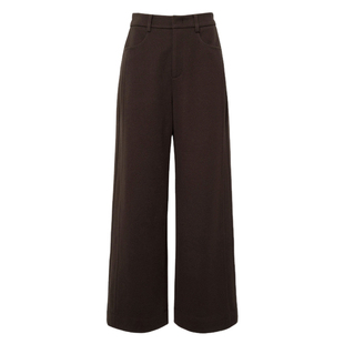 蒋欣代言伊芙丽百搭锥裤显瘦磨毛温暖呢料九分直筒裤2025秋季新款