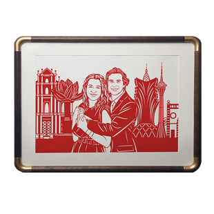 真人肖像定制做照片纯手工生日结婚送老外中国风非遗礼物明星剪纸