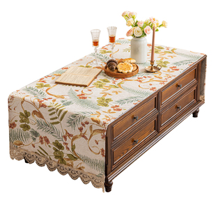 欧式茶几桌布2025新款轻奢高级感高端美式台布遮丑专用盖布长方形