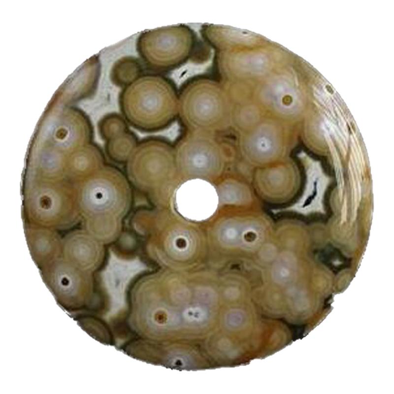 天然玛瑙碧玉平安扣吊坠项链