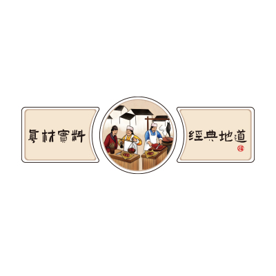 网红饭店墙面装饰挂画创意火锅