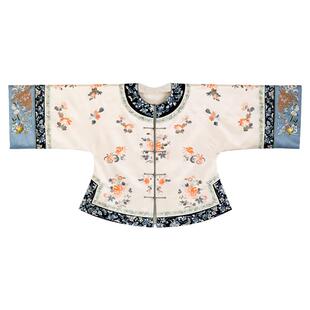 秋容佩玉丨一城风絮丨春秋米杏色醋酸满绣对襟上衣大袖原创款褂袍