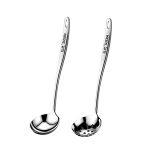 304不锈钢汤勺食品级家用高档精致火锅漏勺长柄勺子汤勺大号盛汤