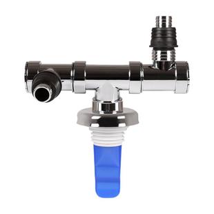 电镀洗衣机双通接头地漏三通转接头洗手盆拖把池下水PVC管40-50管