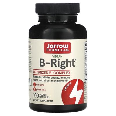 Jarrow杰诺B-Right复合B族维生素呵护神经健康舒缓压力机体抵抗能