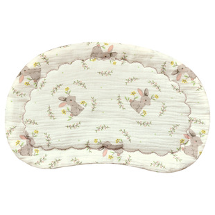 婴儿云片枕纯棉a类纱布枕头新生宝宝吸汗透气平枕防吐奶拍嗝枕垫