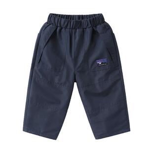 右欧男童女童加绒工装裤山系户外儿童厚款保暖长裤子冬季新款童装