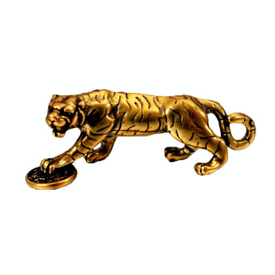 铜老虎实心黄铜摆件中式工艺礼品