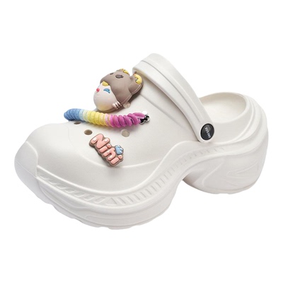 卓诗尼厚底防滑洞洞鞋女沙滩