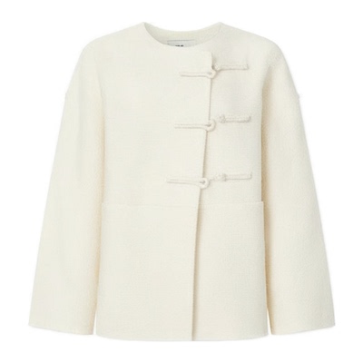 Fabrique羊毛混纺新中式大衣