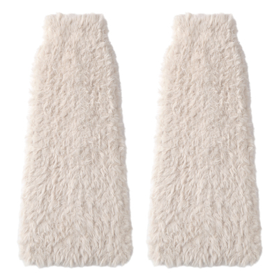 毛绒袜套加厚保暖美拉德毛毛腿套