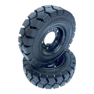 500-8橡胶实心轮胎600-9充气轮650-10/700-12两轮连轴拖车板车轮