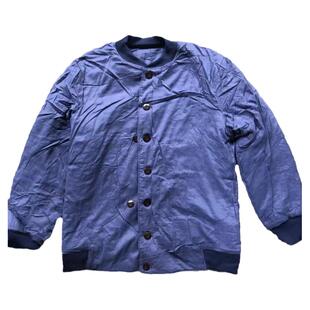 全新库存蓝色棉花寒温区棉衣裤加厚加大冬季老人长辈防寒保暖纽扣