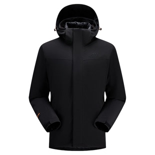 Jeep吉普防水羽绒服户外三合一冲锋衣秋冬防风外套防寒服男女同款