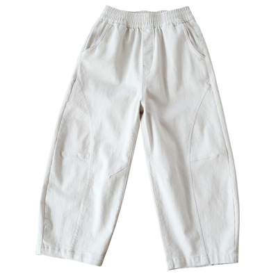 女童纯棉休闲裤洋气弯刀裤