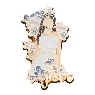 BLACKPINK周边金智秀金智妮朴彩英LISA金属徽章同款专辑饰品应援