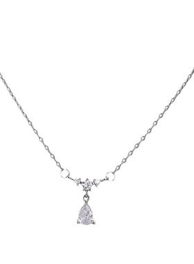 水滴锆石项链女轻奢气质百搭