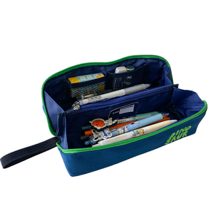 麦思考新款横版可扩笔袋带提手中小学生学习文具盒多功能笔袋