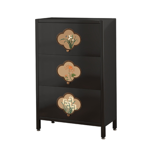 中古风斗柜客厅边柜靠墙沙发置物柜餐边柜卧室铁皮柜子收纳储物