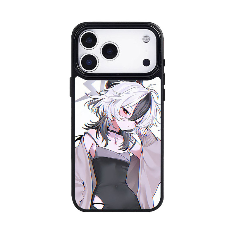 日系二次元17动漫插画可爱风手机壳适用iPhone16promax苹果17pro防摔imd光面磁吸壳小众百搭保护套