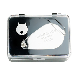 珠宝放大镜30高倍高清带灯led灯光看钻石腰码维修钢笔尖烟酒防伪