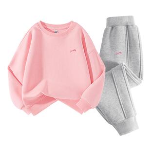 贵人鸟童装女童套装2026新款运动春装儿童加绒卫衣女大童春季衣服