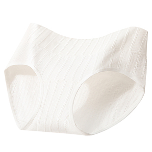 「彩色原棉」内裤女士A类抗菌纯棉加长裆中高腰包臀收腹舒适大码