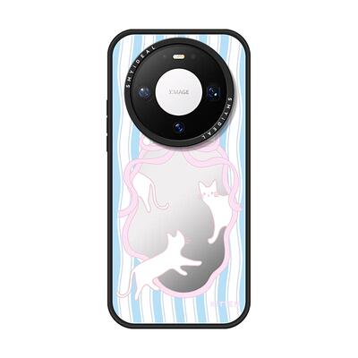 磁吸手机壳适用华为mate80壳mate60新款mate60promate华为70pro的mate60pro条纹猫咪70Pro+高级感60pro+小众