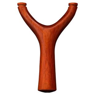 普雷萨斯传统扁皮实木弹弓高精度实犀牛角紫檀威力户外竞技架子