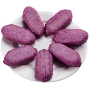 华莱士紫薯豌豆派香糯紫薯球半成品油炸小吃甜品点心12个/包